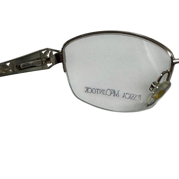 Jessica Mcclintock JMC 045 Eyeglasses Frame Women's Gold Metal Cat Eye 53-18-140 - Picture 7 of 11